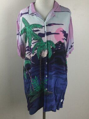 Duvin Tropical Print Shirt L